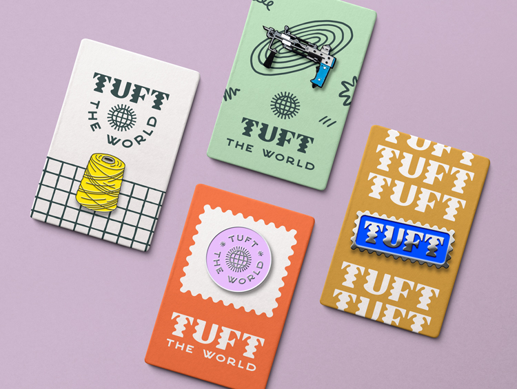 Tuft the World enamel pins - Melissa McFeeters & Lucy Price
