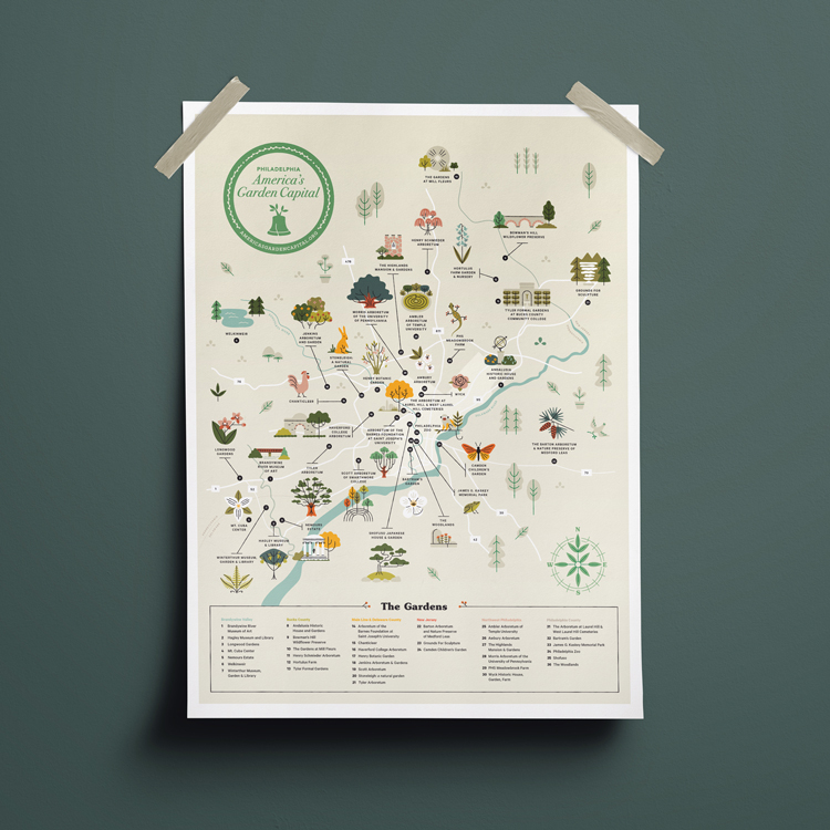 America's Garden Capital Passport Map - Melissa McFeeters